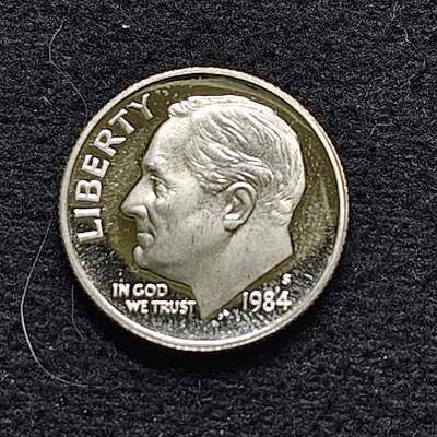 【全场包邮】纯粹捡漏拍472场（免费代拍第9场） - 美国1984年罗斯福10分精制币