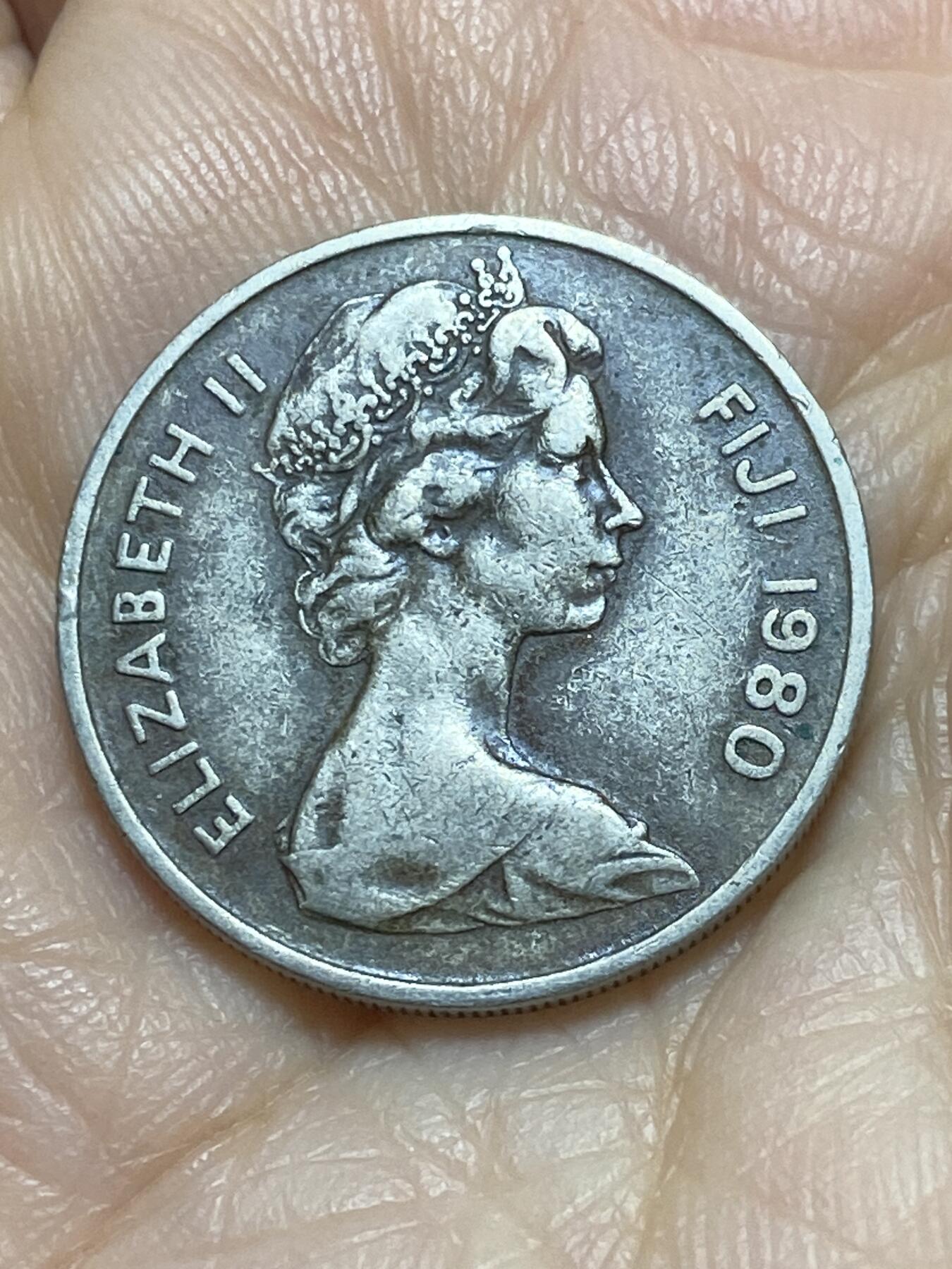2025年第一百一十七场(总第一百四十三场）外国好品散币(免佣金) 斐济🇫🇯1980年10分(伊丽莎白二世中年花冠)