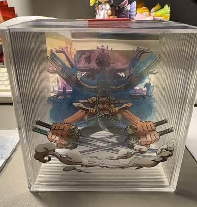 秋萤阁第28期 (10月25日周六晚上22点截拍，欢迎竞拍)  - 海贼王裸眼3D魔盒 索隆