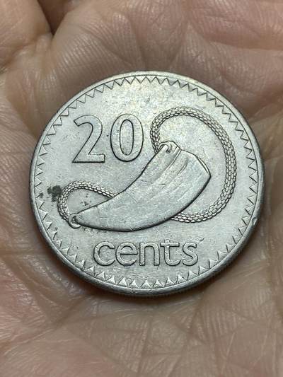 2025年第一百一十七场(总第一百四十三场）外国好品散币(免佣金) 斐济🇫🇯1987年20分(伊丽莎白二世中年高冠)