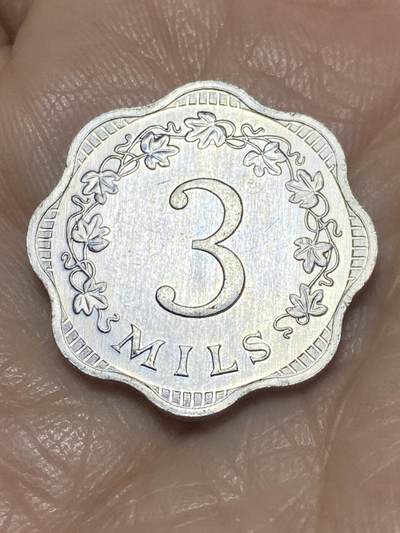 2025年第一百一十七场(总第一百四十三场）外国好品散币(免佣金) 好品–马耳他🇲🇹1972年3米尔