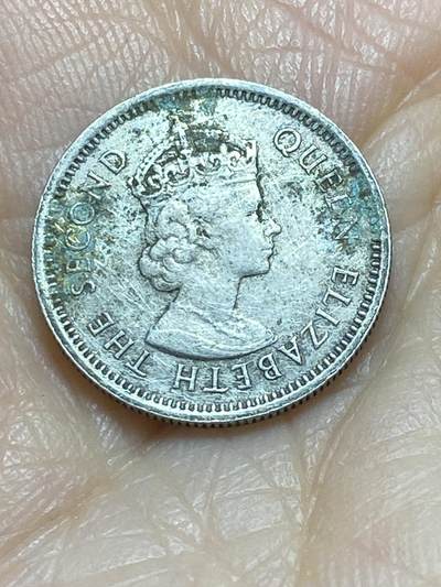 2025年第一百一十七场(总第一百四十三场）外国好品散币(免佣金) 英属加勒比领地1961年10分(伊丽莎白二世青年带冠)