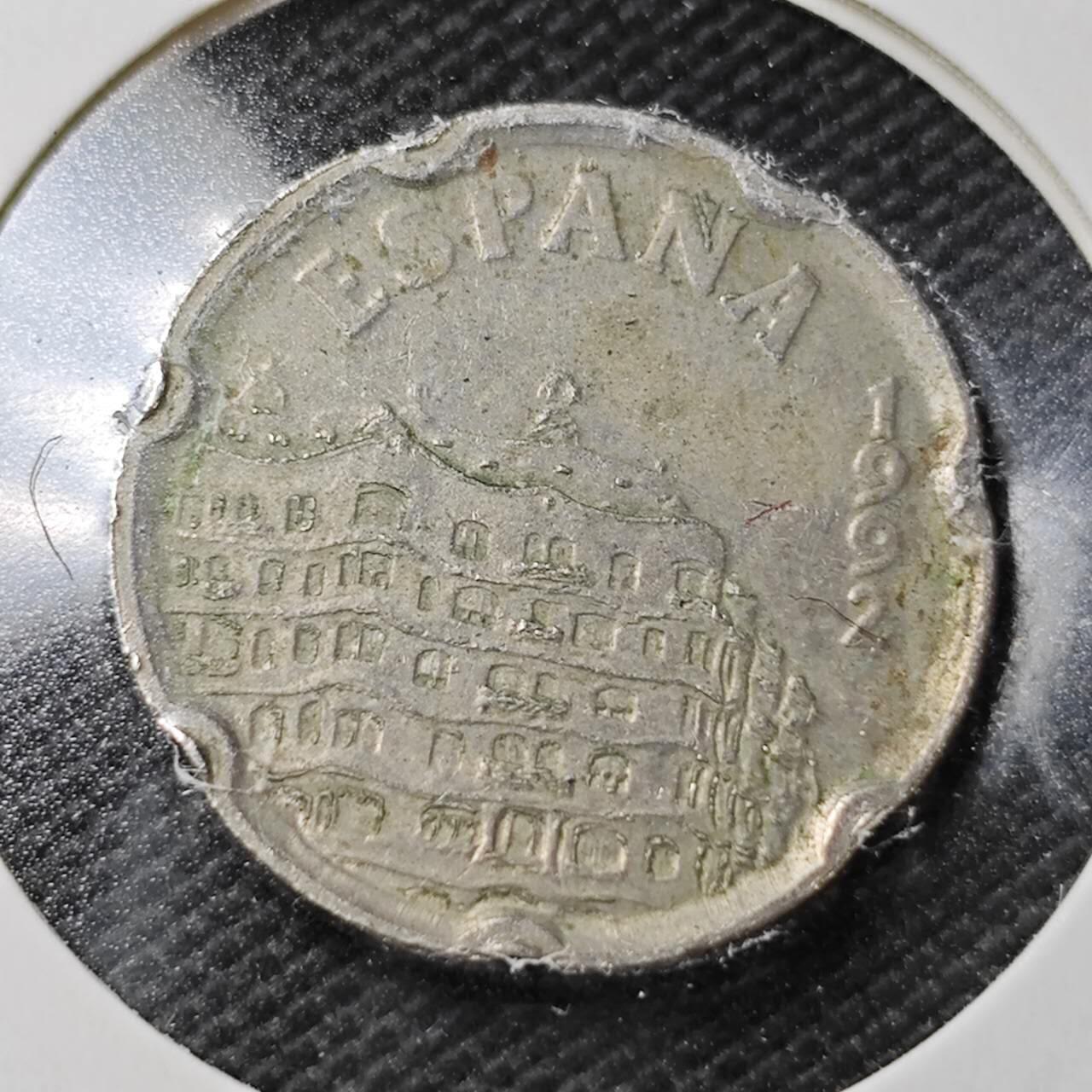 KK钱币收藏小铺  第358场  2月预留时间 周末发货  西班牙50比塞塔纪念币