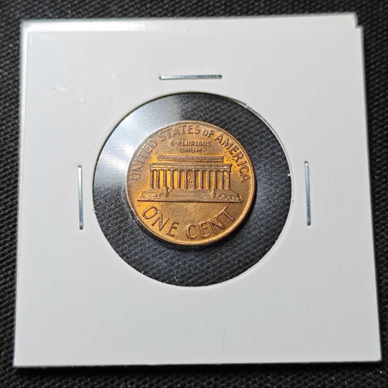 KK钱币收藏小铺  第358场  2月预留时间 周末发货  1971美国1分铜币 拆卷品