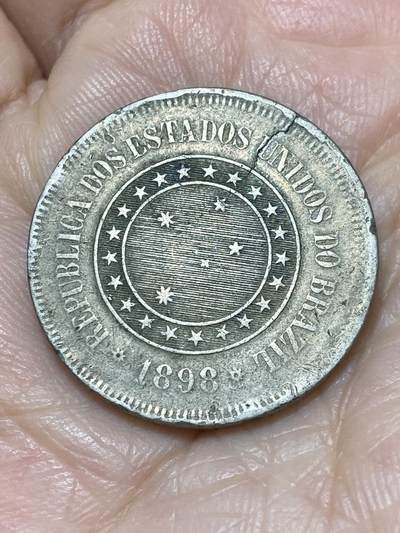 2025年第一百一十七场(总第一百四十三场）外国好品散币(免佣金) 巴西🇧🇷1898年100瑞斯