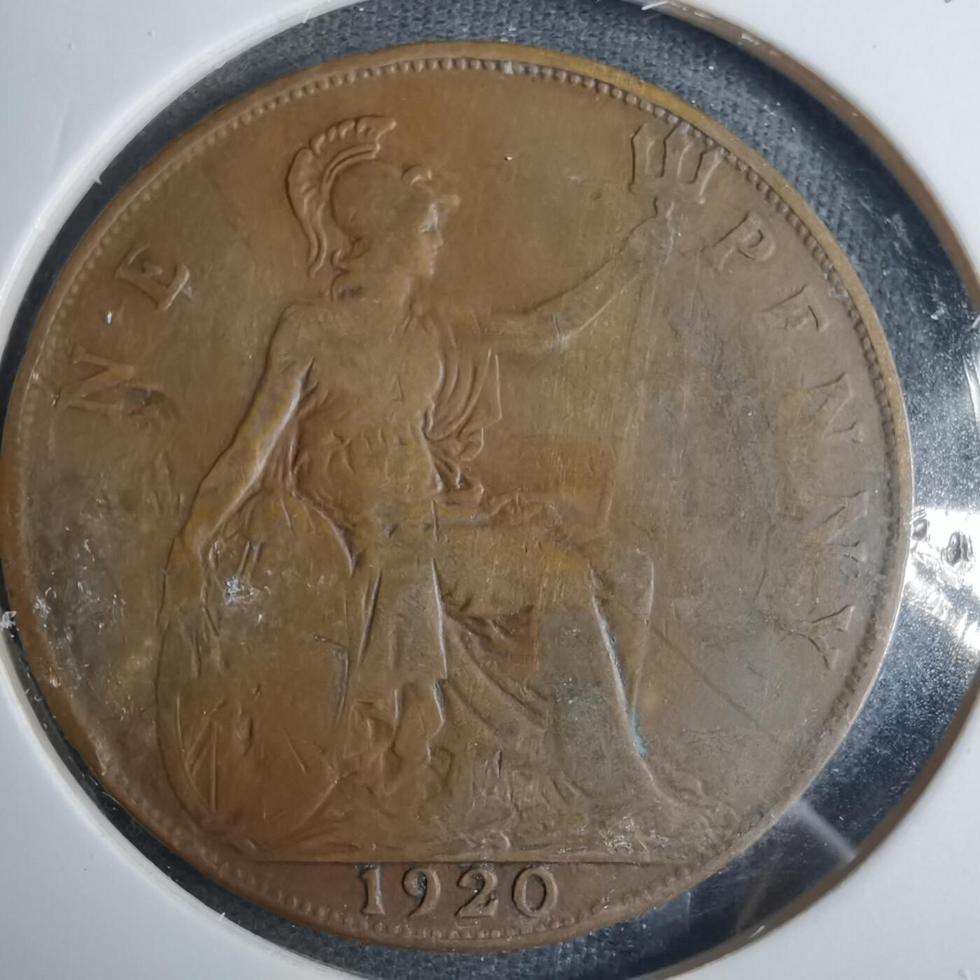 沼泽如烟--第883场 英国1920年1便士