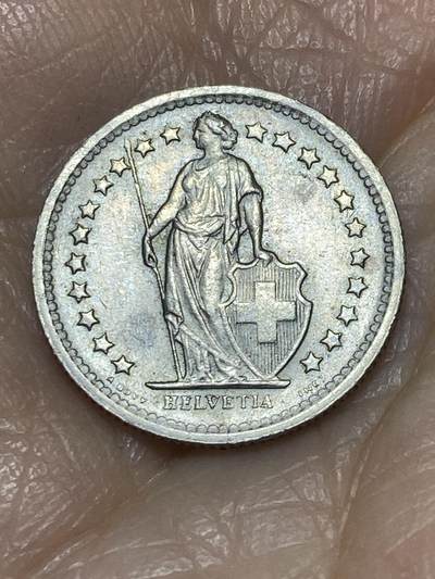 2025年第一百一十七场(总第一百四十三场）外国好品散币(免佣金) 瑞士🇨🇭1969年1/2法郎