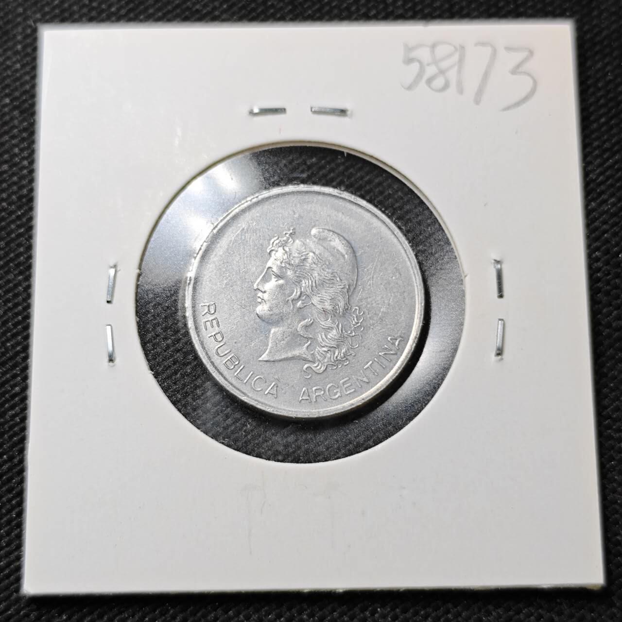 KK钱币收藏小铺  第358场  2月预留时间 周末发货  1983阿根廷50分