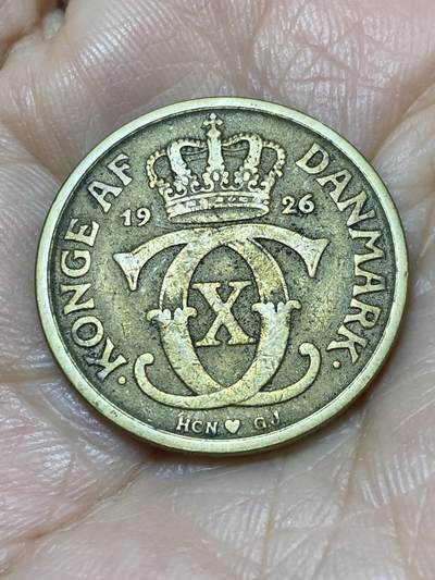 2025年第一百一十七场(总第一百四十三场）外国好品散币(免佣金) - 丹麦🇩🇰1926年1克朗(克里斯蒂安十世，HCN; GJ版)