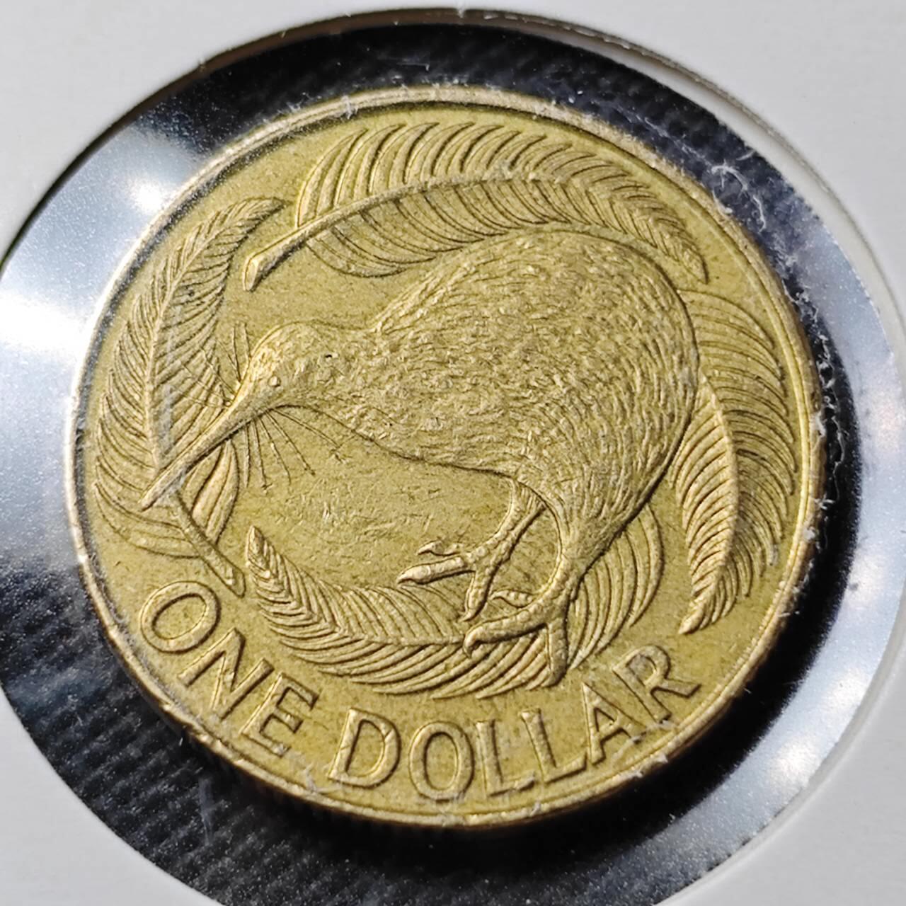 KK钱币收藏小铺  第358场  2月预留时间 周末发货  新西兰1元