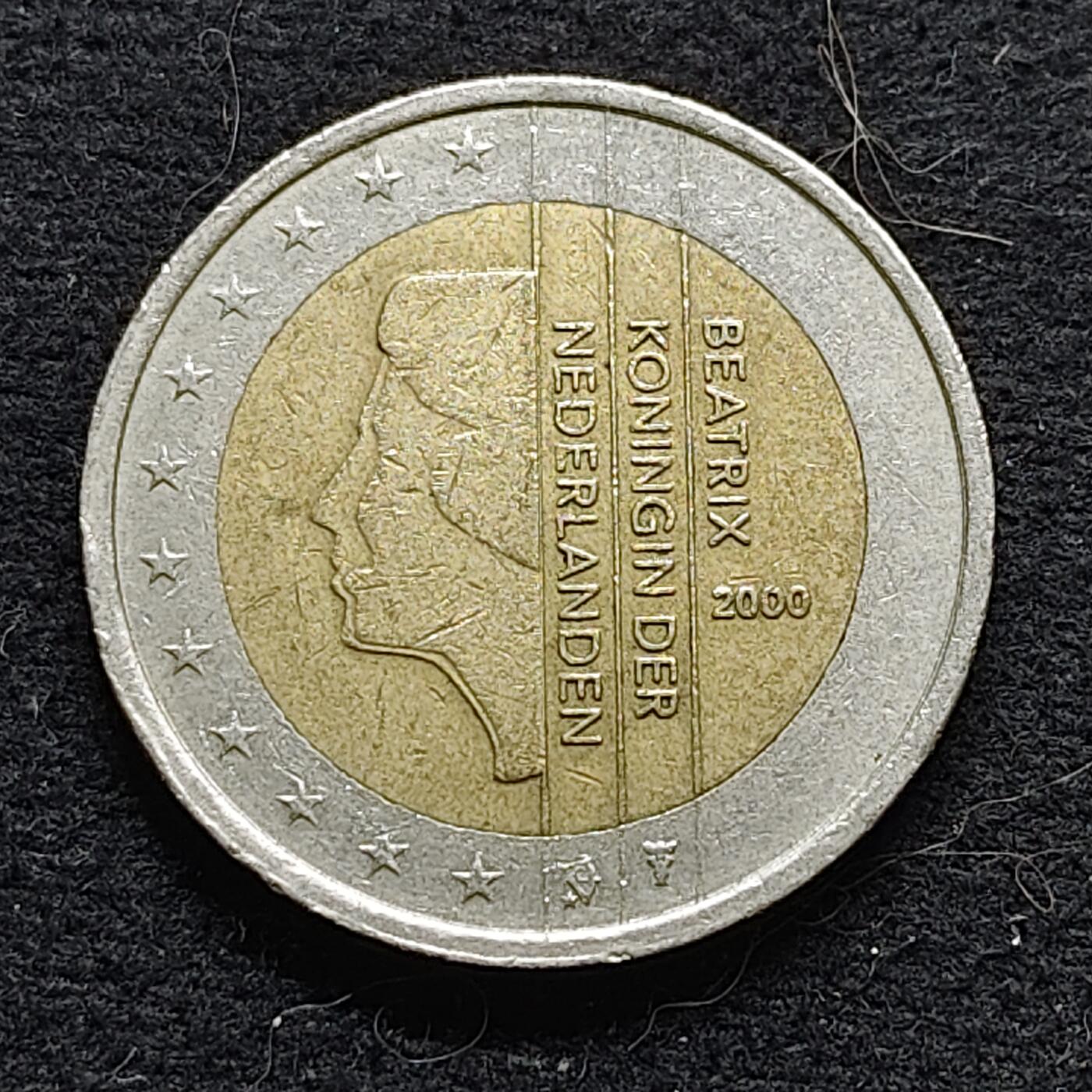 【全场包邮】纯粹捡漏拍472场（免费代拍第9场） 荷兰2000年2欧元双色币