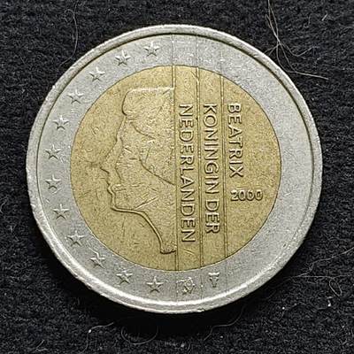 【全场包邮】纯粹捡漏拍472场（免费代拍第9场） - 荷兰2000年2欧元双色币