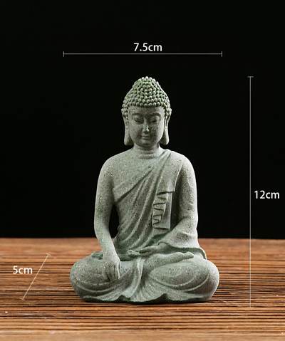 听雨轩（八） - 青砂石佛摆件 禅坐