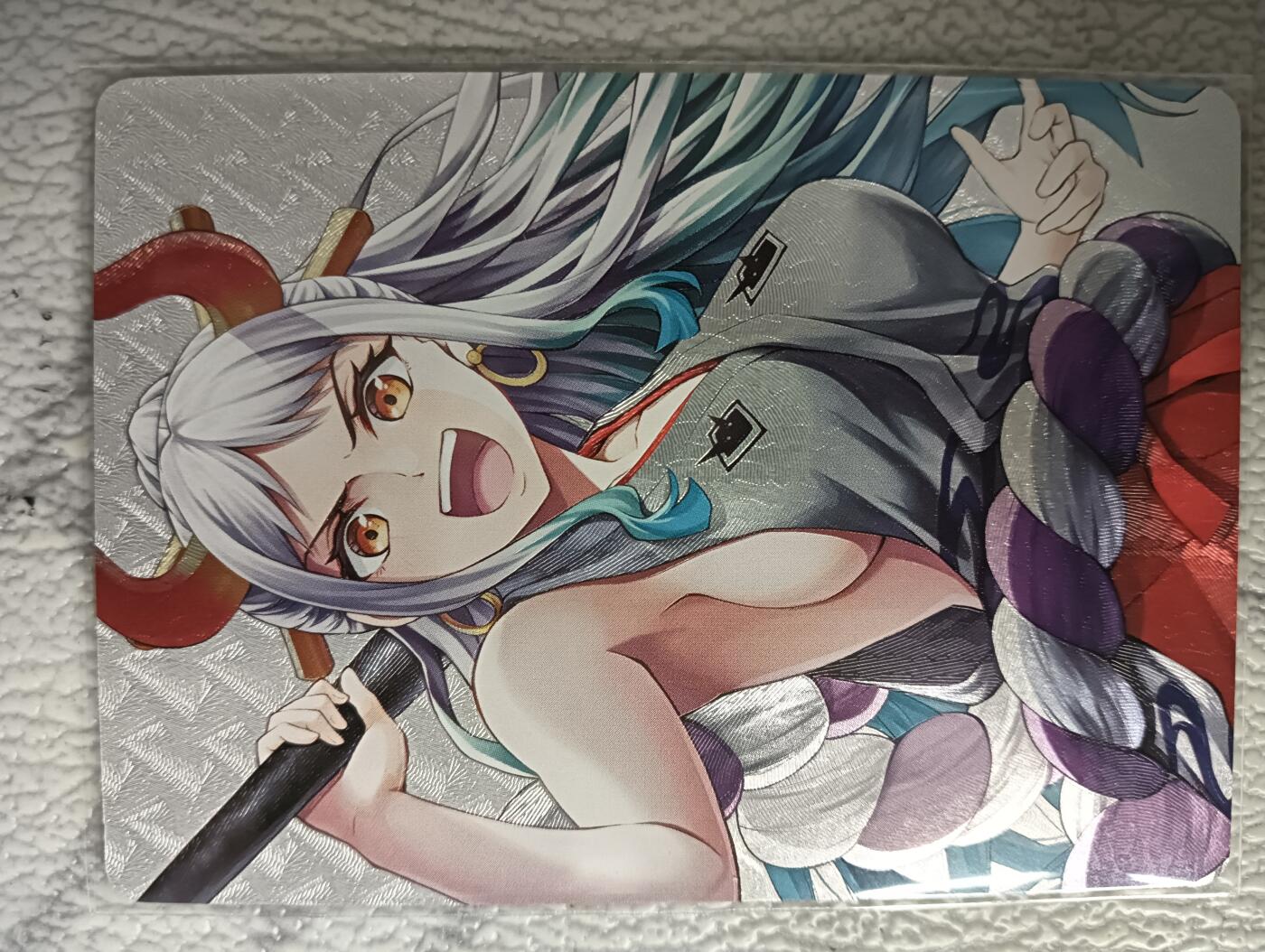 花开卡拍第44期（10月26号周日截拍，品控勿拍!!!拍品不寄存，运费5元，自制卡难免瑕疵，可能存在轻微撞角爆边等出厂瑕疵，品控介意勿拍！） 海贼王卡牌 大和 粗闪 