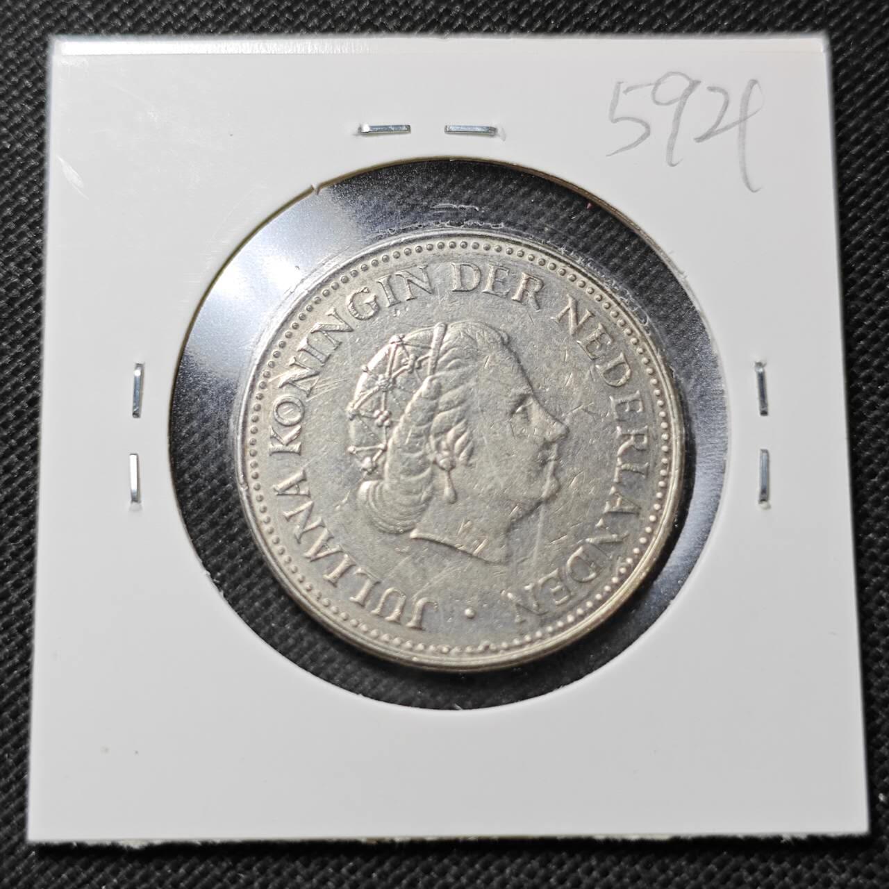 KK钱币收藏小铺  第359场  2月预留时间 周末发货 1970荷属 安地列斯1盾