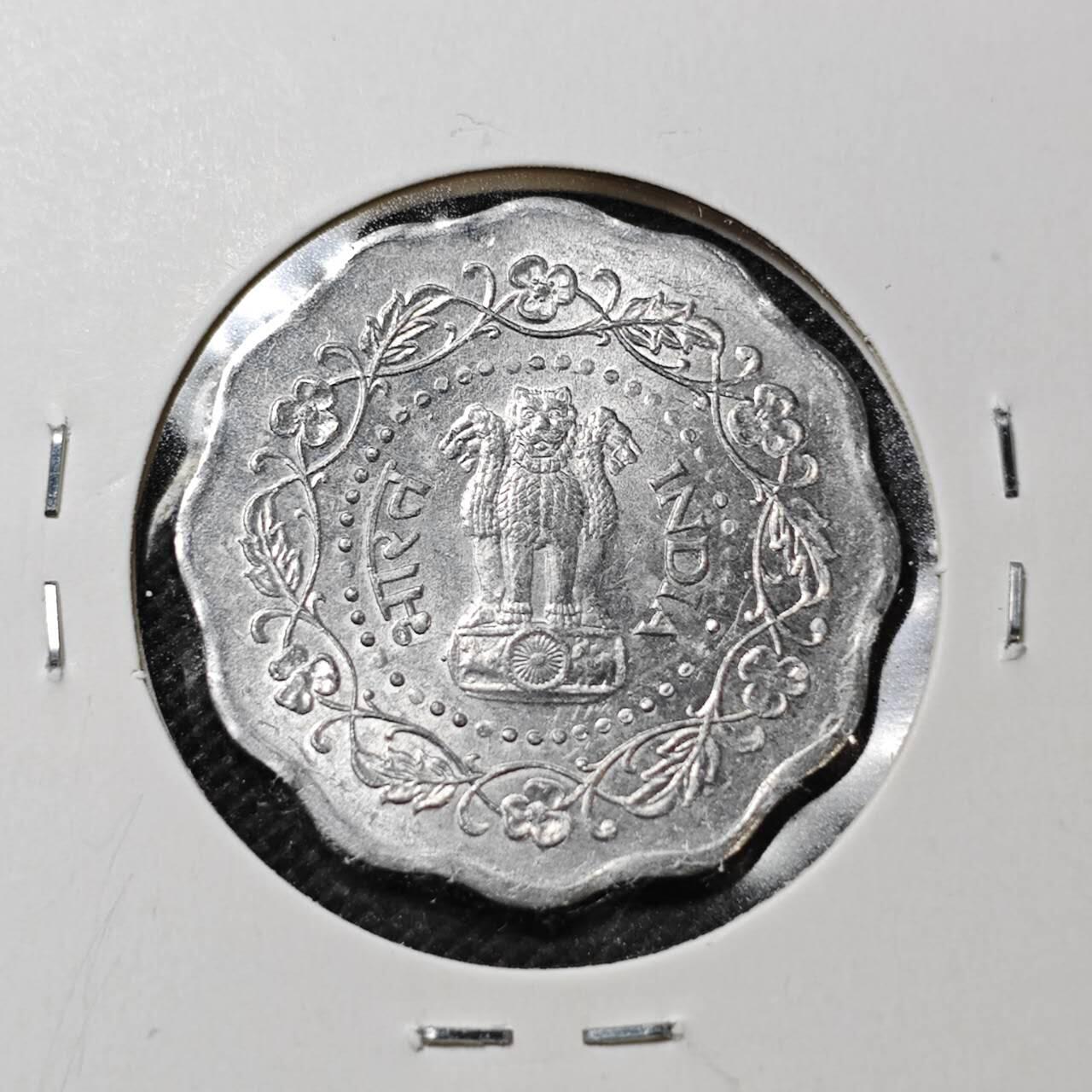 KK钱币收藏小铺  第359场  2月预留时间 周末发货  1980印度10派沙好品