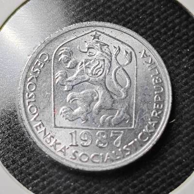KK钱币收藏小铺  第358场  2月预留时间 周末发货 -  1987捷克斯洛伐克10赫勒 好品