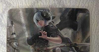 花开卡拍第44期（10月26号周日截拍，品控勿拍!!!拍品不寄存，运费5元，自制卡难免瑕疵，可能存在轻微撞角爆边等出厂瑕疵，品控介意勿拍！） - 机械纪元卡牌 机械姬2B 粗闪