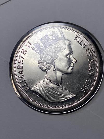 2025年第一百一十七场(总第一百四十三场）外国好品散币(免佣金) 少见邮币封–马恩岛1995年1克朗(1995年伊丽莎白二世女王母亲95岁寿辰纪念封)