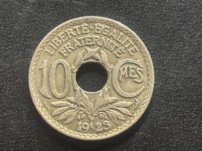 邮泉阁限时拍卖第三十二场 法国硬币专场（硬币在国外。请付邮费6元。） - 第三共和国1923年10分闪电版