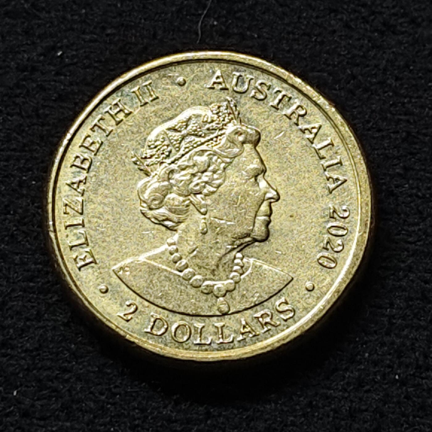 【全场包邮】纯粹捡漏拍472场（免费代拍第9场） 澳大利亚2020年2元东京奥运会蜥蜴里兹（2000年悉尼残奥会吉祥物）彩色纪念币