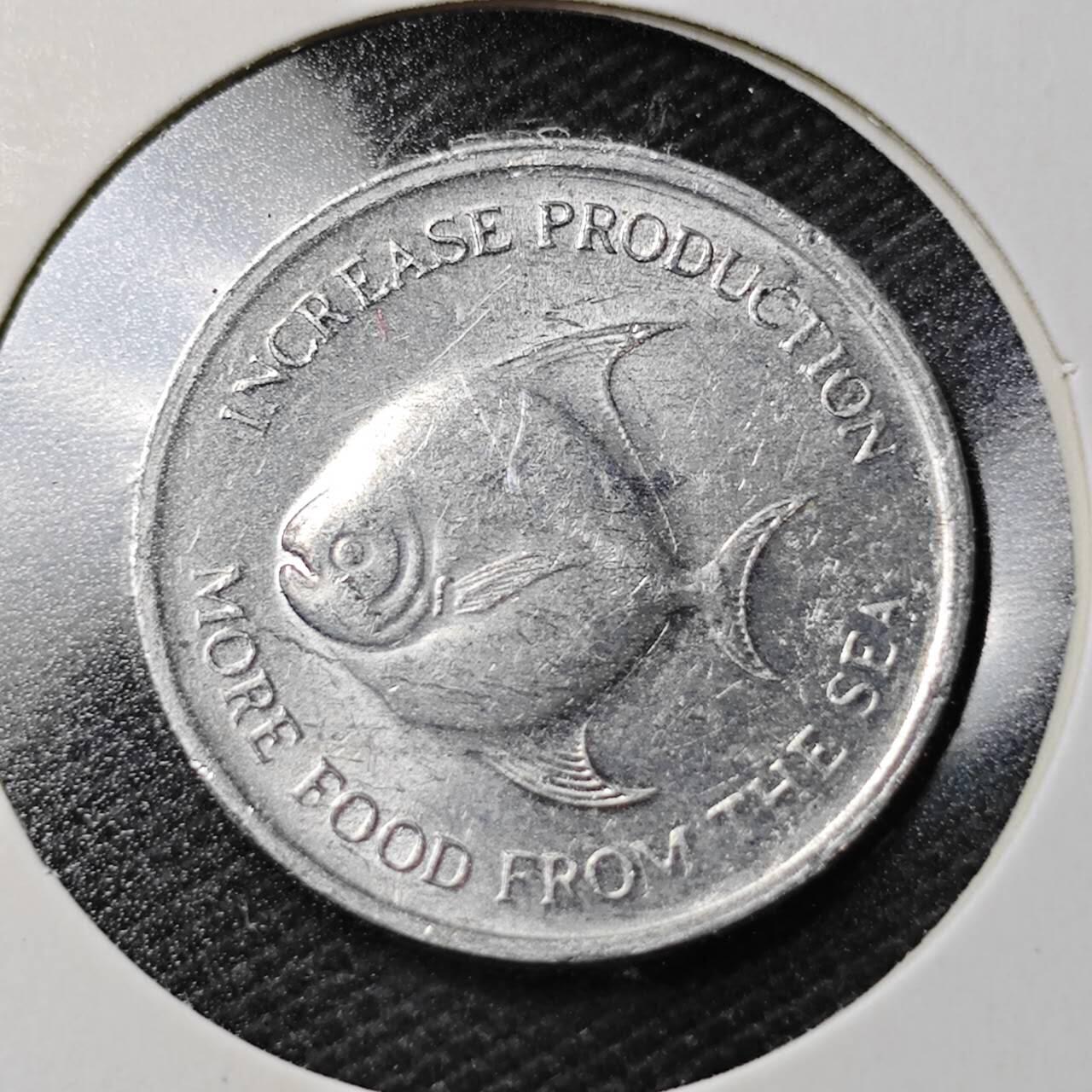 KK钱币收藏小铺  第358场  2月预留时间 周末发货  新加坡农粮纪念币5分