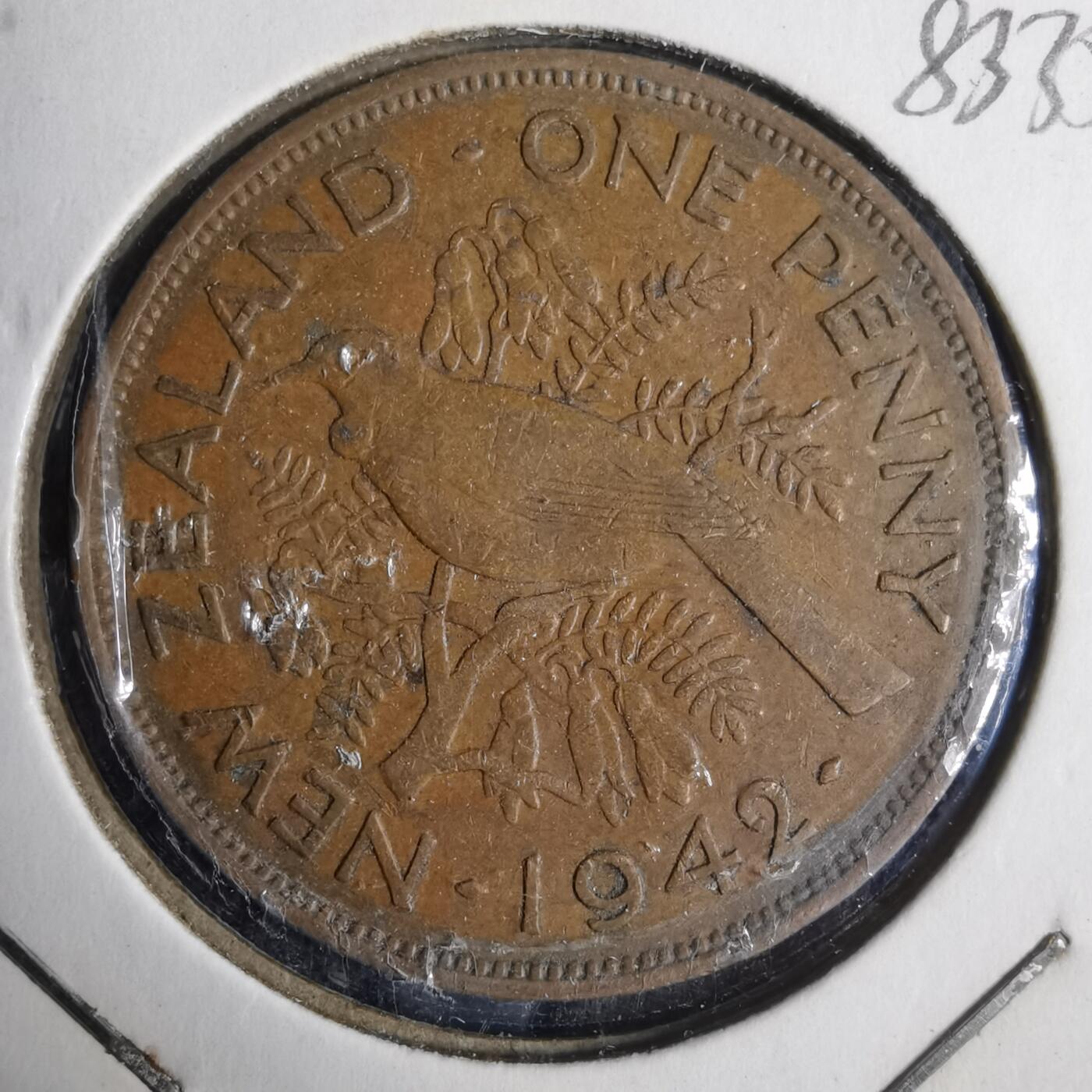 沼泽如烟--第883场 新西兰1942年1便士