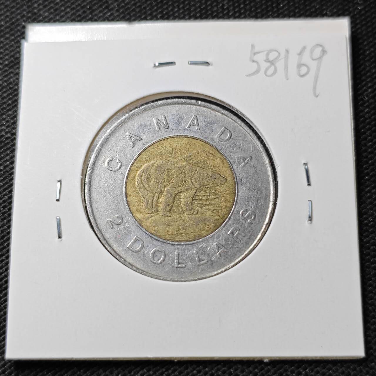 KK钱币收藏小铺  第358场  2月预留时间 周末发货  加拿大2元