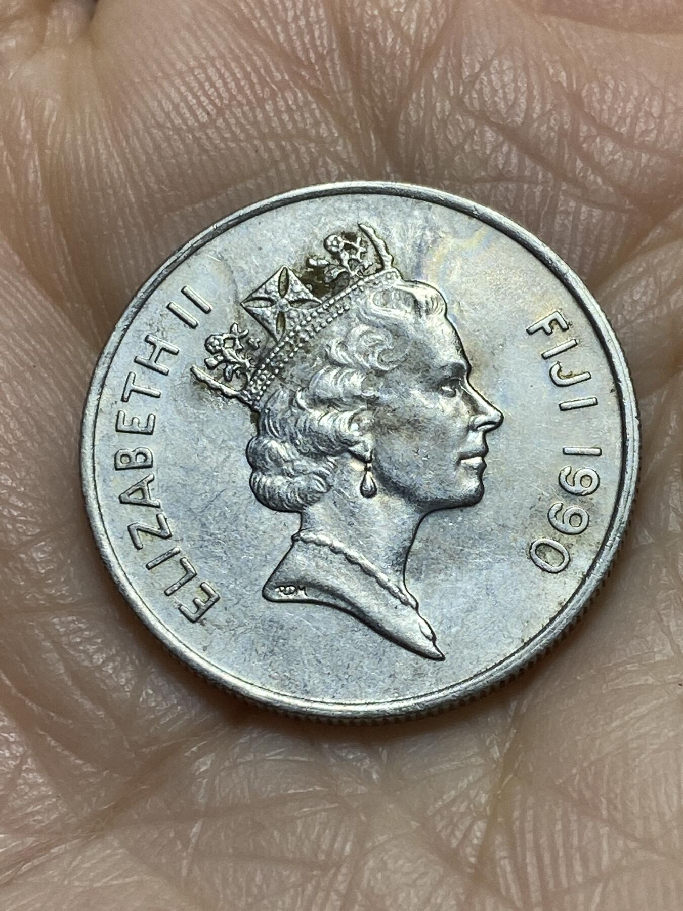 2025年第一百一十七场(总第一百四十三场）外国好品散币(免佣金) 斐济🇫🇯1990年10分(伊丽莎白二世中年高冠)