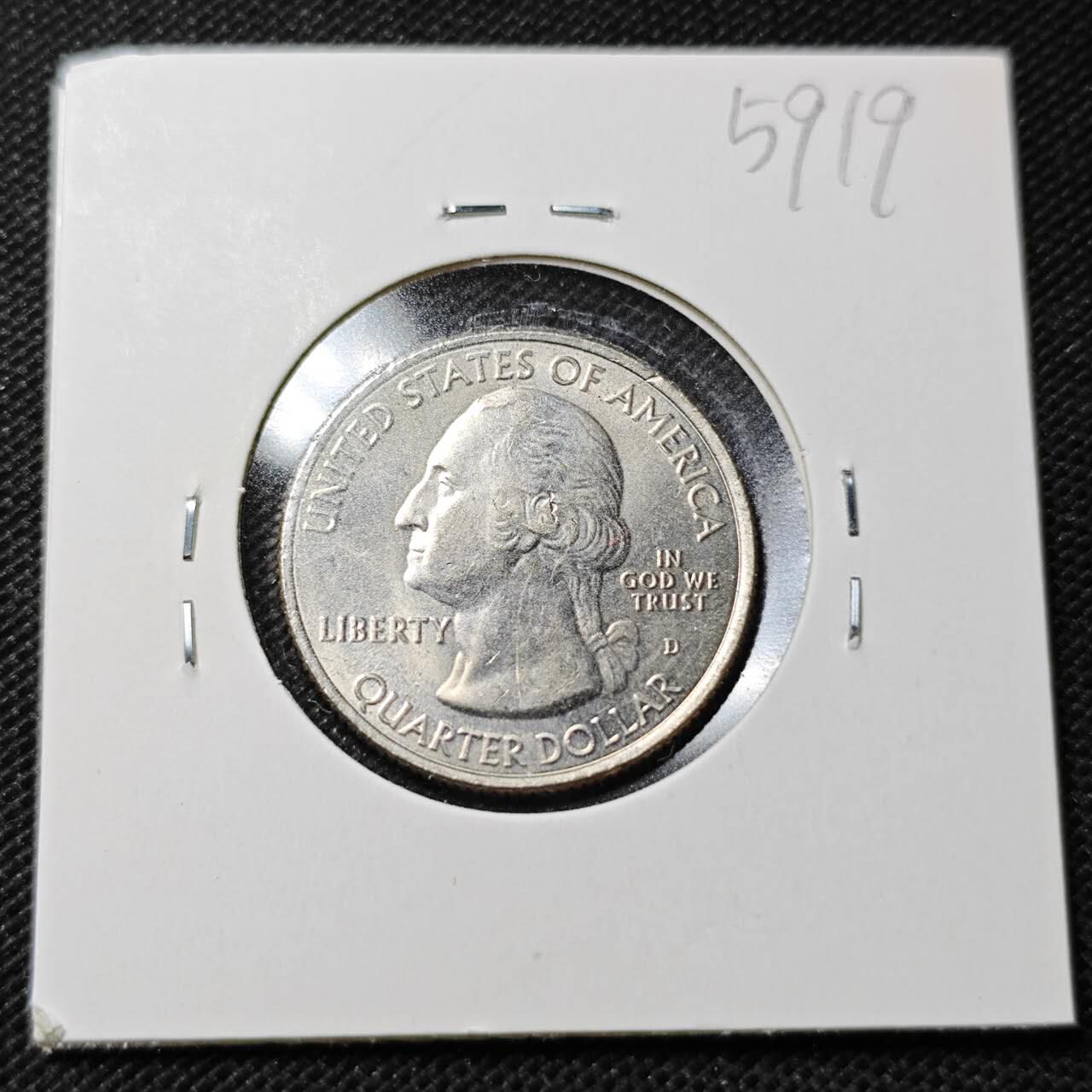 KK钱币收藏小铺  第359场  2月预留时间 周末发货  美国25分纪念币