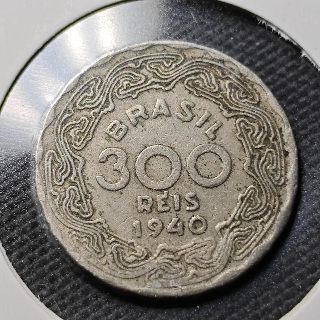 KK钱币收藏小铺  第359场  2月预留时间 周末发货 1940巴西300瑞斯 