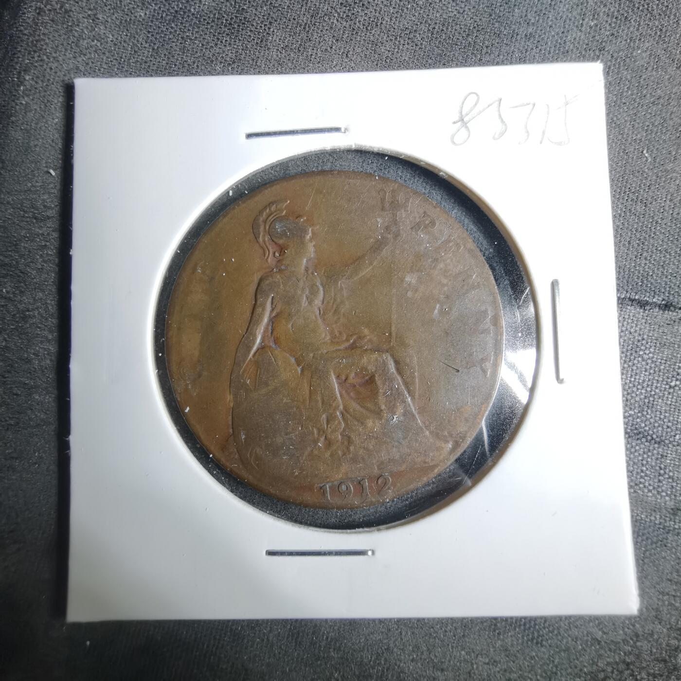 沼泽如烟--第883场 英国1912年1便士