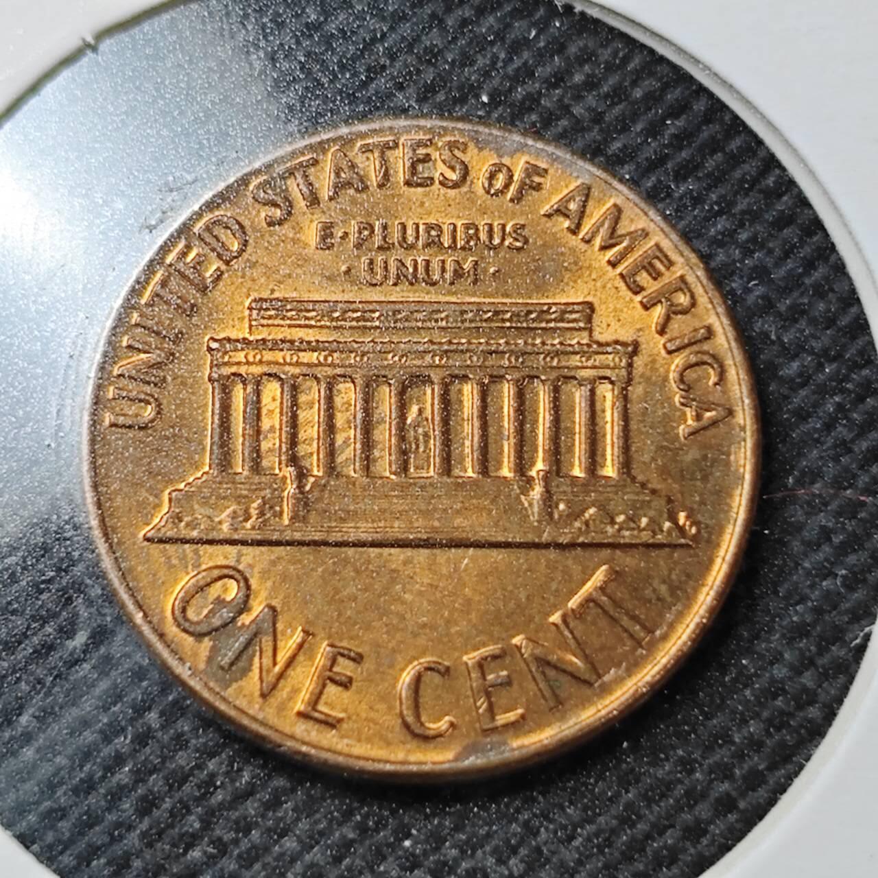 KK钱币收藏小铺  第358场  2月预留时间 周末发货  1971美国1分铜币 好品