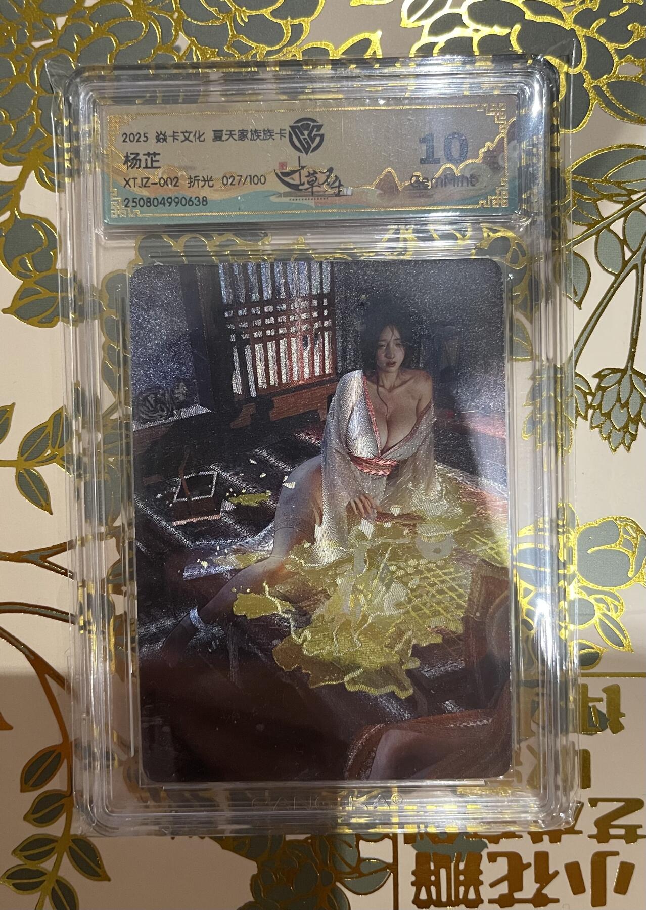 寸草不生拍卖会 第十二期 夏天家族族卡 焱卡文化 刷子老师 杨芷027/100 10G