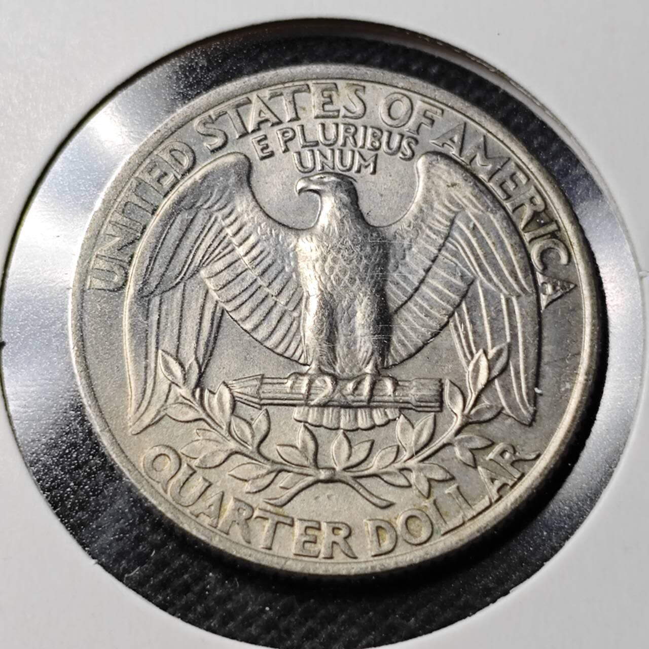 KK钱币收藏小铺  第358场  2月预留时间 周末发货  1977美国25分好品