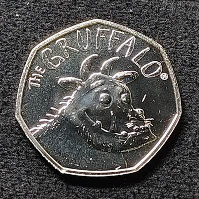 【全场包邮】纯粹捡漏拍472场（免费代拍第9场） - 英国2019年50便士咕噜牛纪念币