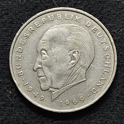 【全场包邮】纯粹捡漏拍472场（免费代拍第9场） - 德国联邦德国1972年康拉德·阿登纳2马克