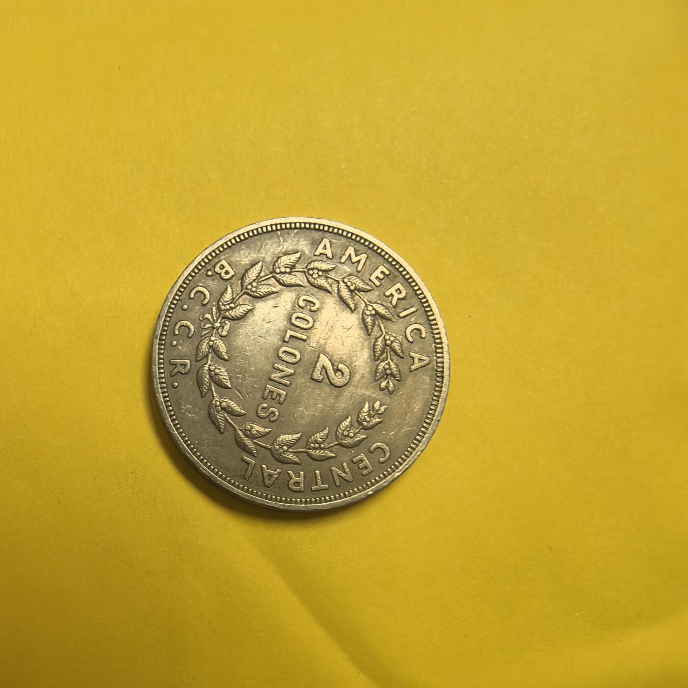 泡泡币外币第十三场可代拍15038385335微信 1972年哥斯达黎加2月。