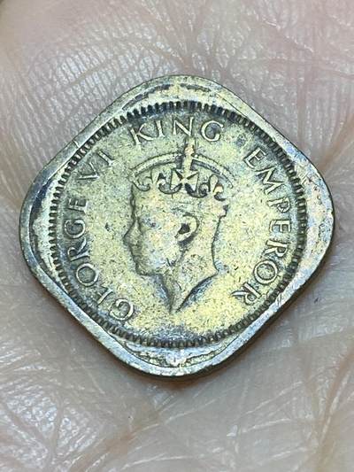 2025年第一百一十七场(总第一百四十三场）外国好品散币(免佣金) 英属印度1943年1/2安娜