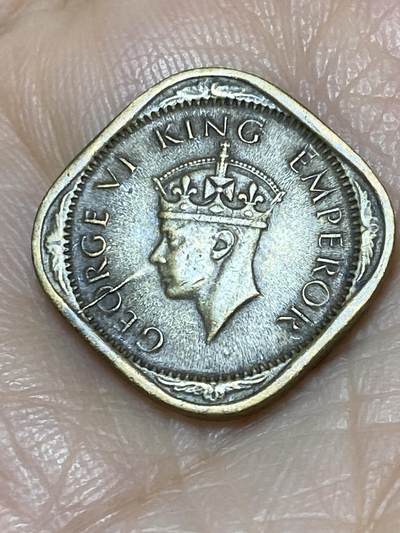 2025年第一百一十七场(总第一百四十三场）外国好品散币(免佣金) 英属印度1943年1/2安娜