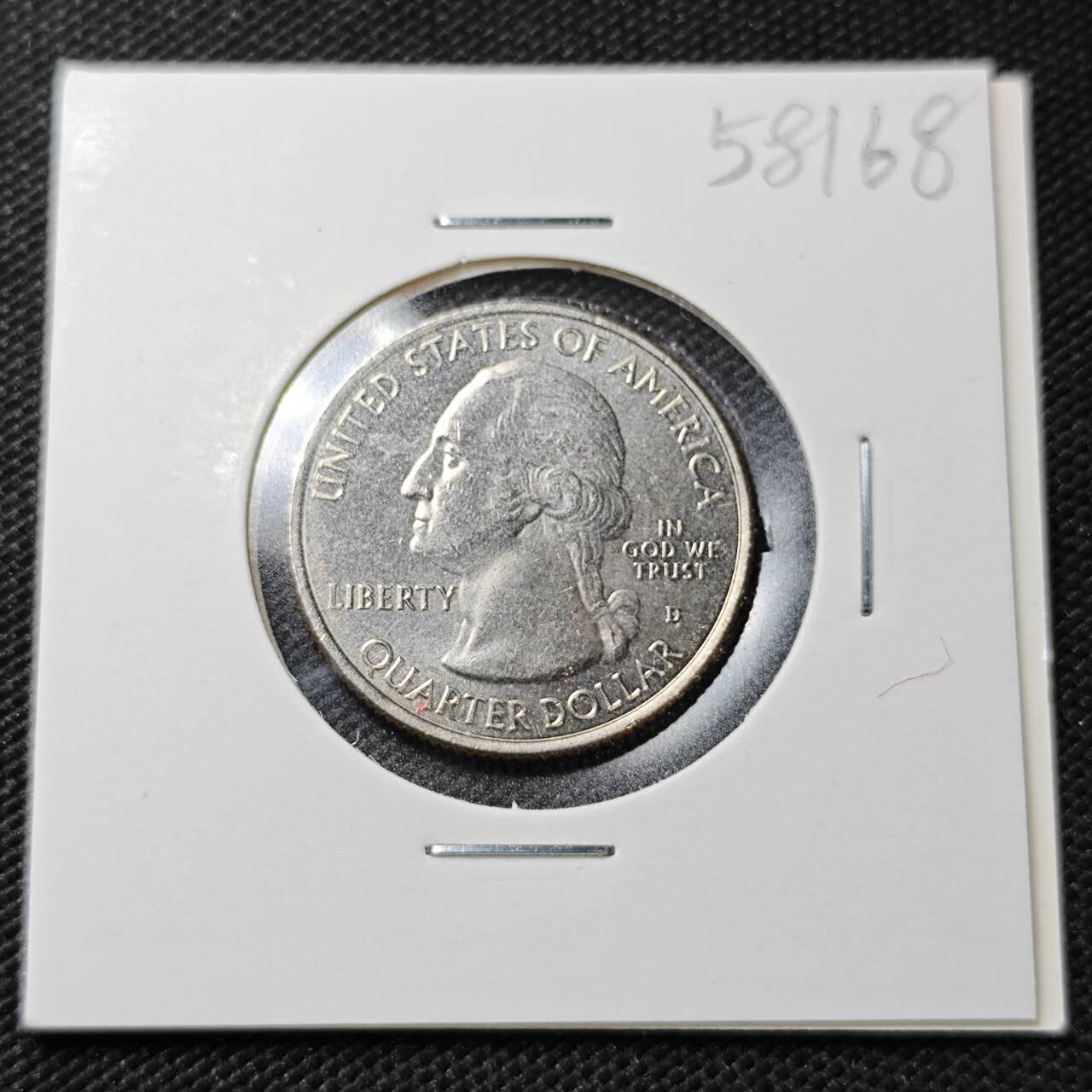 KK钱币收藏小铺  第358场  2月预留时间 周末发货  美国25分纪念币