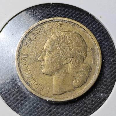 KK钱币收藏小铺  第358场  2月预留时间 周末发货 -  法国10法郎铜币