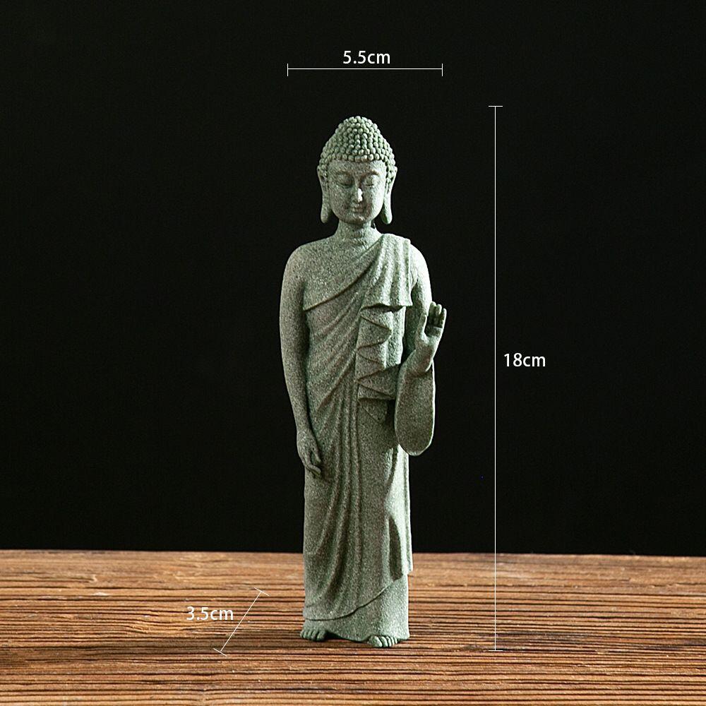 听雨轩（八） 青砂石佛摆件 左手