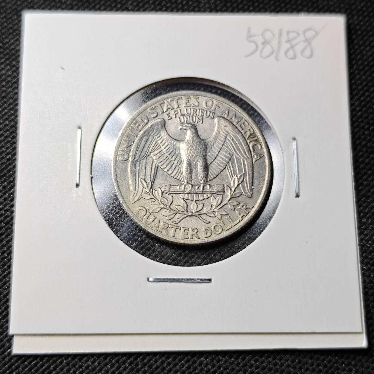 KK钱币收藏小铺  第358场  2月预留时间 周末发货  1977美国25分好品