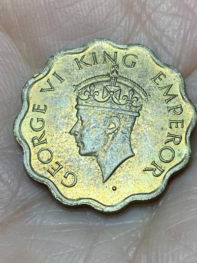 2025年第一百一十七场(总第一百四十三场）外国好品散币(免佣金) 英属印度1945单年份1安娜(乔治六世第四版)