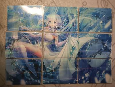 花开卡拍第44期（10月26号周日截拍，品控勿拍!!!拍品不寄存，运费5元，自制卡难免瑕疵，可能存在轻微撞角爆边等出厂瑕疵，品控介意勿拍！） - 碧蓝航线  九拼 纱布闪 薄卡
