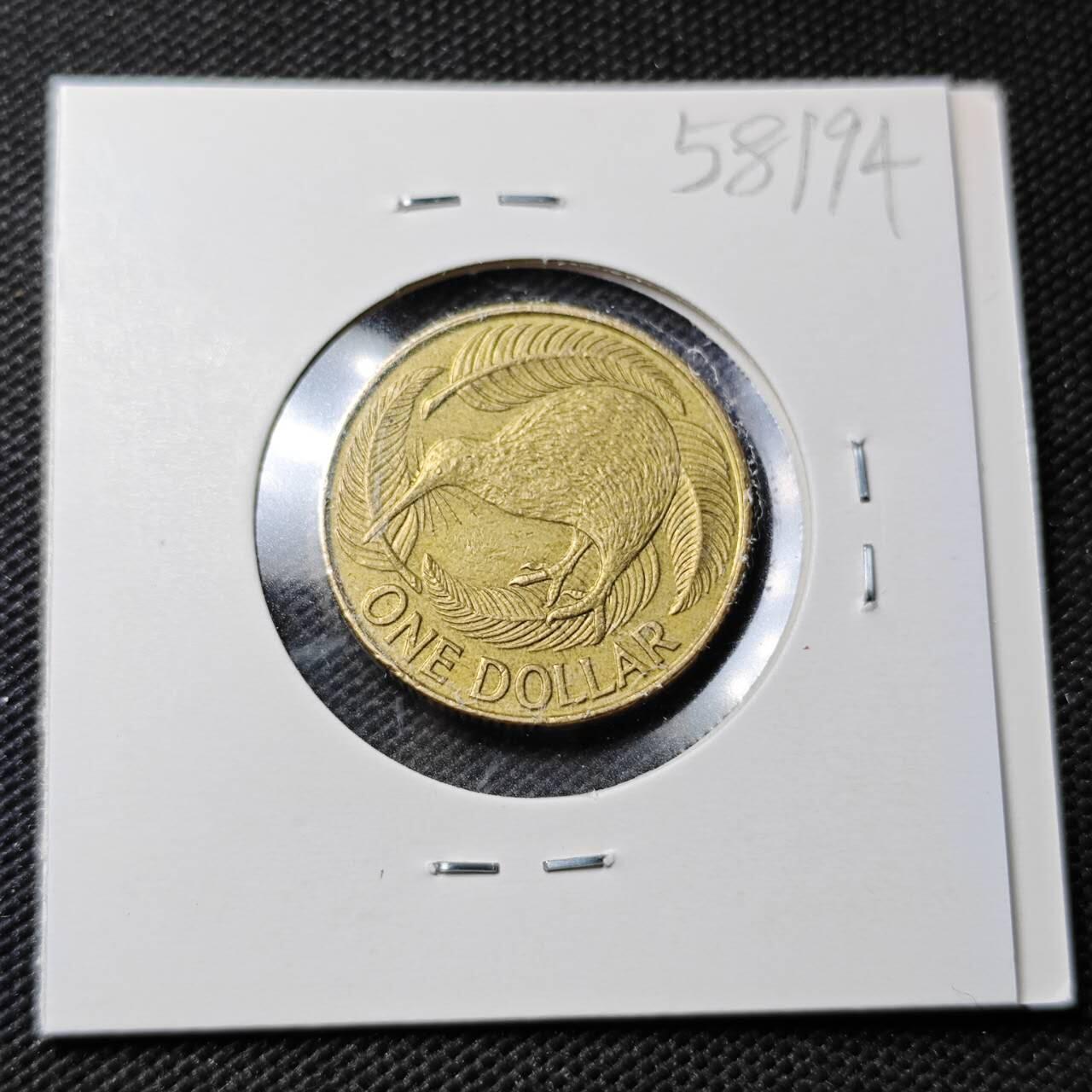 KK钱币收藏小铺  第358场  2月预留时间 周末发货  新西兰1元