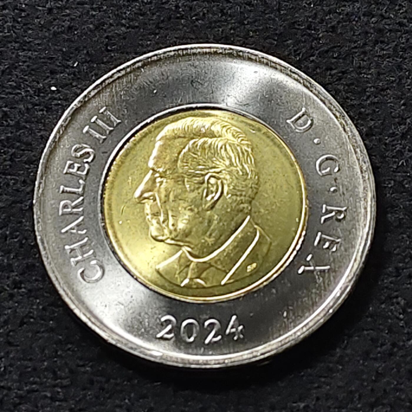 【全场包邮】纯粹捡漏拍472场（免费代拍第9场） 加拿大2024年2元加拿大空军100周年彩色双色纪念币