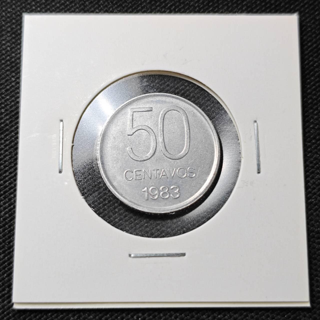 KK钱币收藏小铺  第358场  2月预留时间 周末发货  1983阿根廷50分