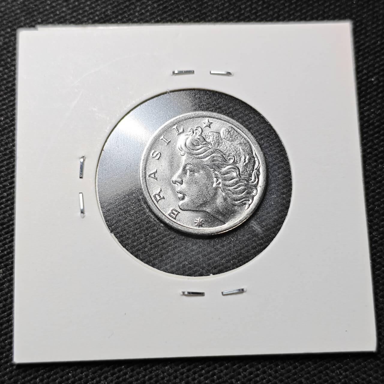 KK钱币收藏小铺  第358场  2月预留时间 周末发货  巴西2分农粮纪念币 好品